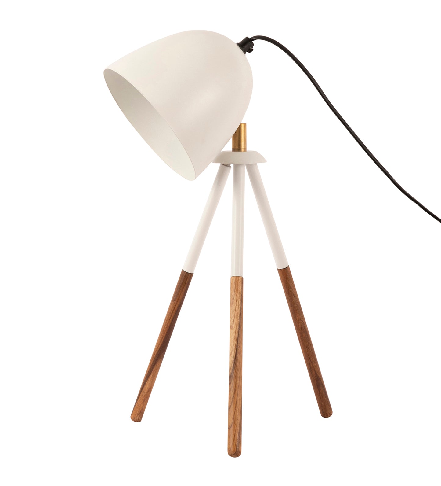 Teak Bud Desk Lamp White