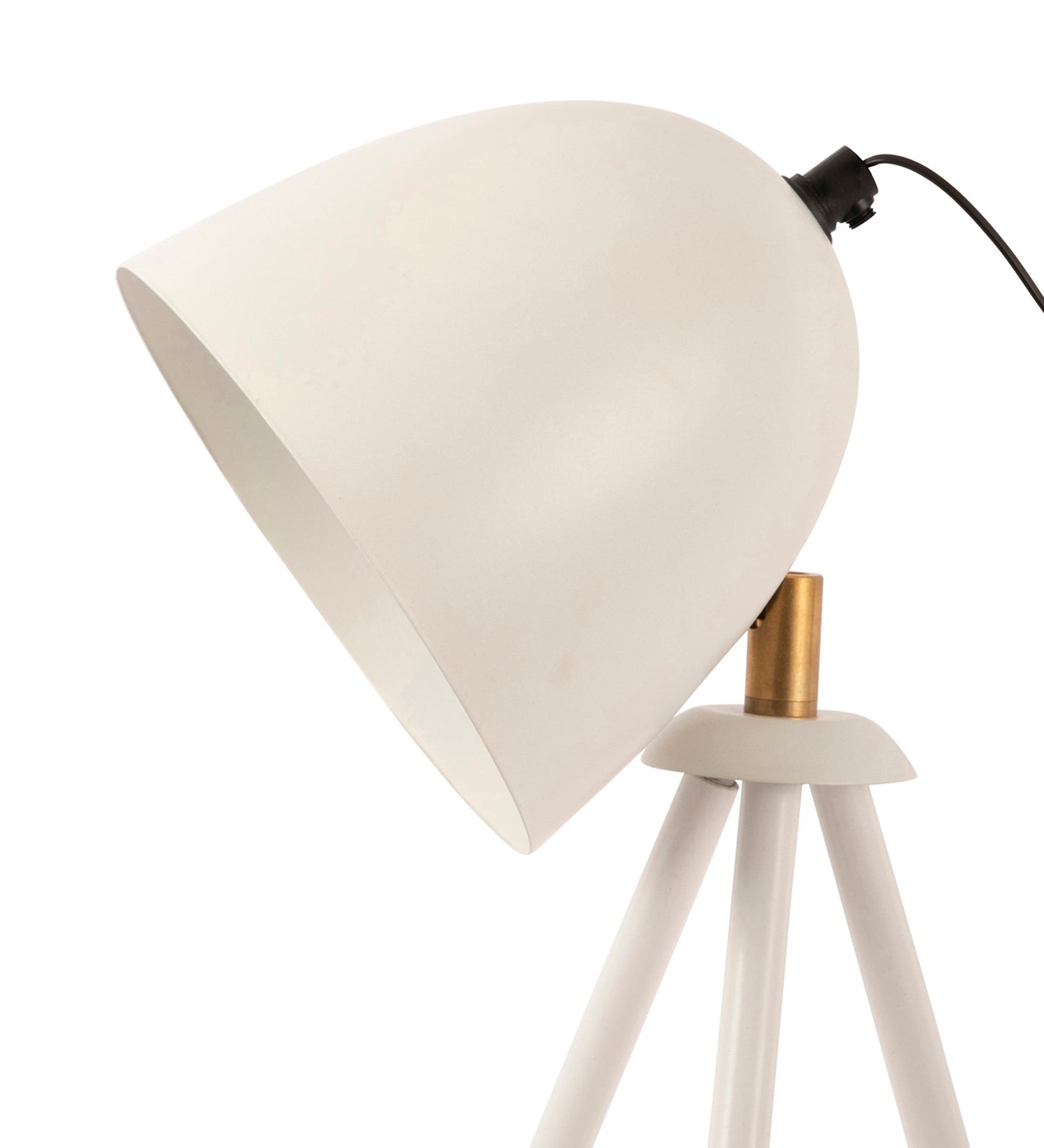 Teak Bud Desk Lamp White