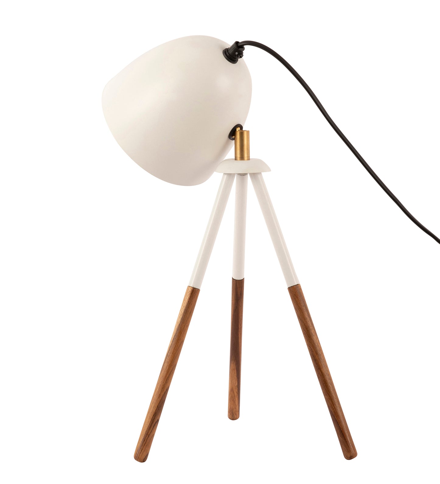 Teak Bud Desk Lamp White