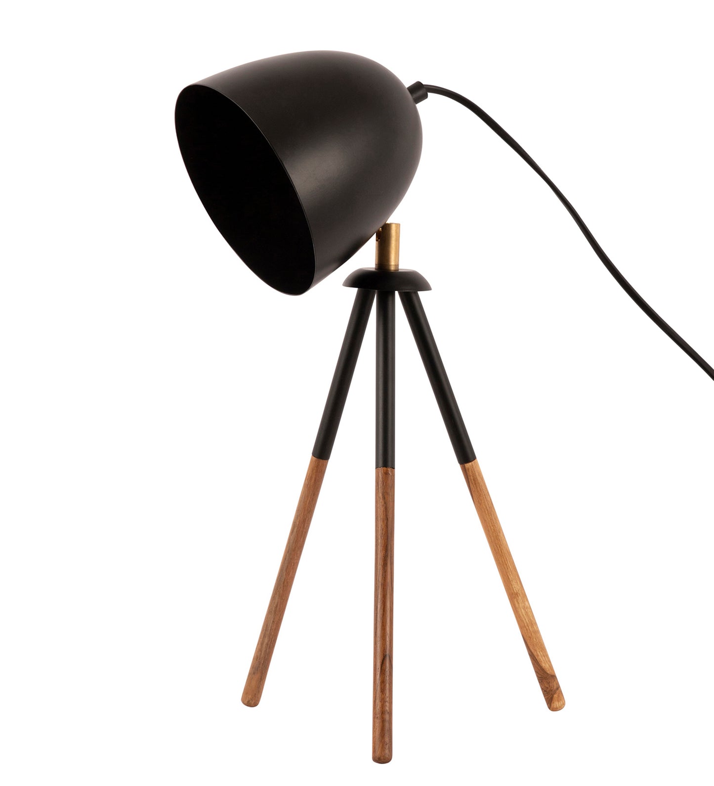 Teak Bud Desk Lamp Black