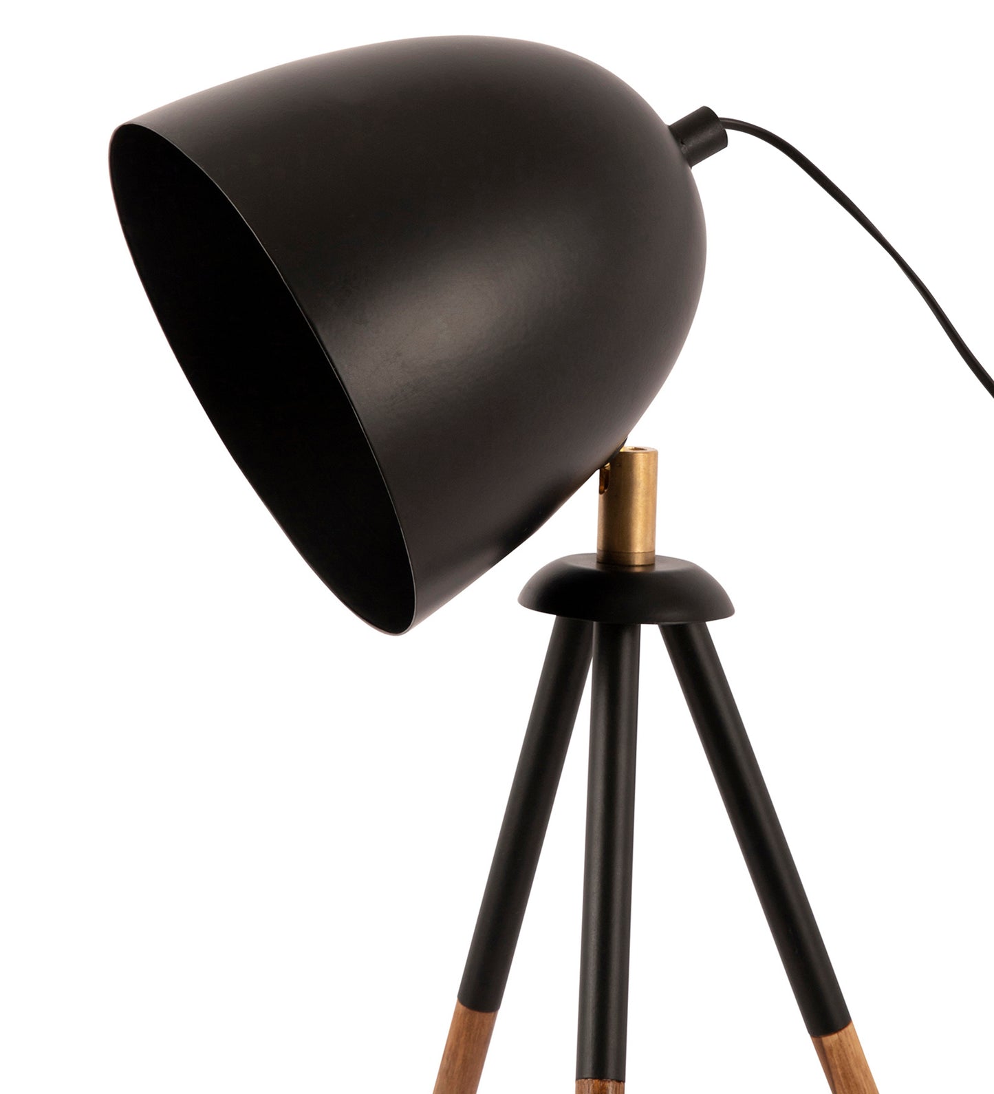 Teak Bud Desk Lamp Black