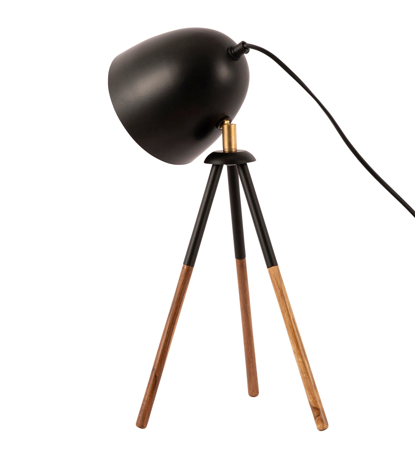 Teak Bud Desk Lamp Black